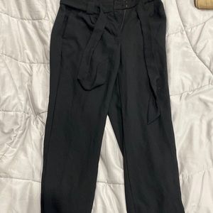 Express ankle high rise pants tie waist